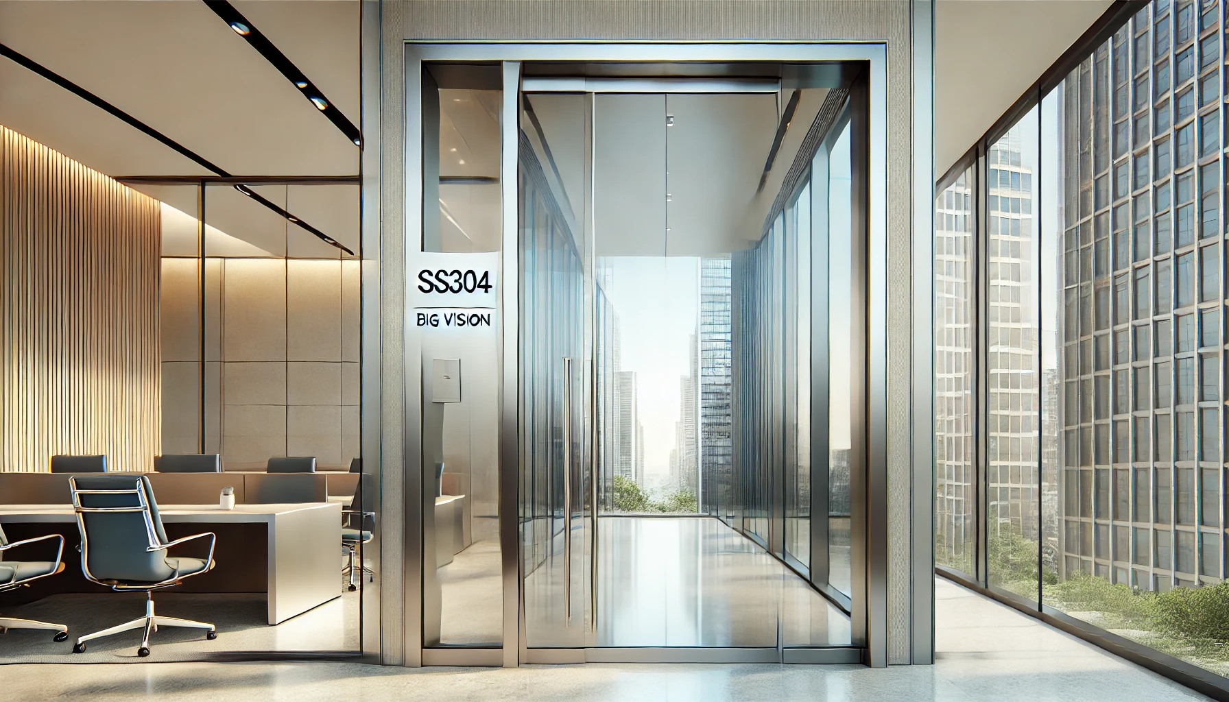 SS304 Big Vision Door